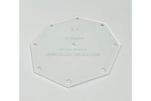 ANBCOLLECTIBLES Choice of Size Acrylic Octagon Quilt Template (7")