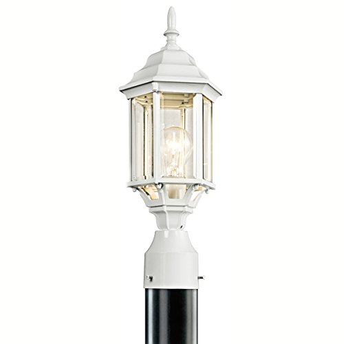 Kichler 49256WH Chesapeake Outdoor Post Mount 1-Light, White