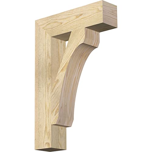 4"W x 16"D x 24"H Legacy Block Rough Sawn Bracket, Douglas Fir