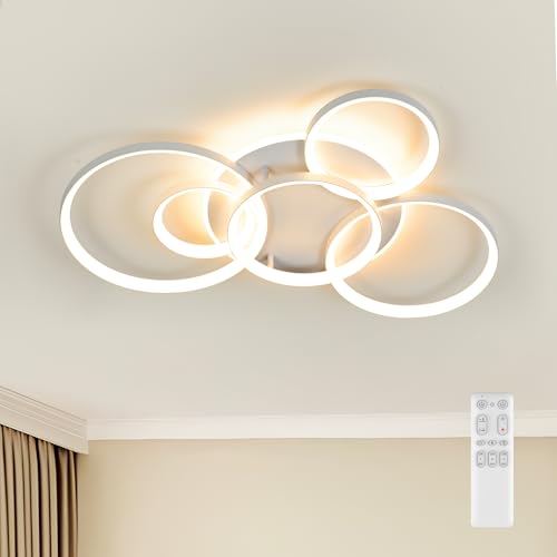 LED Ceiling Light Dimmable 3000K-6000K, LED Chandelier 75W 86 x 60 cm | living room chandelier, LED ceiling light, dimmable chandelier for living room bedroom dining room