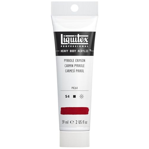 Liquitex Professional Heavy Body Acrylic Paint 59 ml tube, Pyrrole Crimson