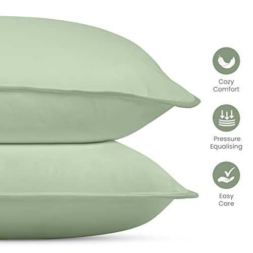 Utopia Bedding Bed Pillows for Sleeping (Sage), Queen Size, Set of 2