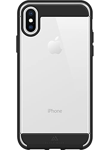 Black Rock Coque "Air Robust" (pour Apple iPhone Xs, protection parfaite, design mince, en polycarbonate, polyurethane termoplastique (PUT)) Noir