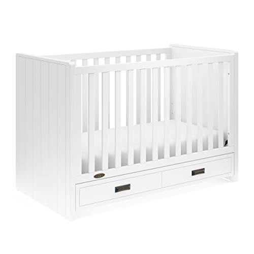 Graco Cottage 3in1 Convertible Crib with Drawer, Easily Converts to