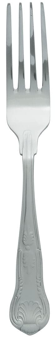 Utopia Kings Dessert Fork - Pack of 12 - Traditional Cutlery, 18/0 Stainless Steel