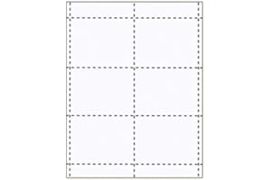 Name Badge Productions - 4 x 3 Inch Name Badge Inserts - Micro-Perforated 57 Pound Exact Vellum Bristol - 1000 Per Package