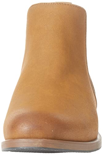 AMAZON ESSENTIALS MEN’S CHELSEA BOOT, DARK TAN, 12