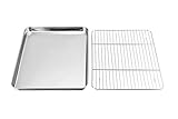 Toaster Oven Pan and Rack Set,P&P CHEF Toaster Oven