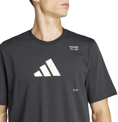 Homme AEROREADY All-Gym Category Graphic Tee, Black, S
