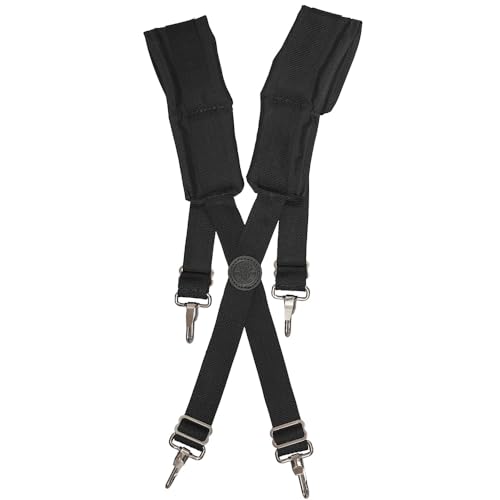 Klein Tools 55400 Adjustable Suspenders, for 4-Point Attachment Belts, Rugged and Padded, Ideal Electricians or Carpenters Suspenders