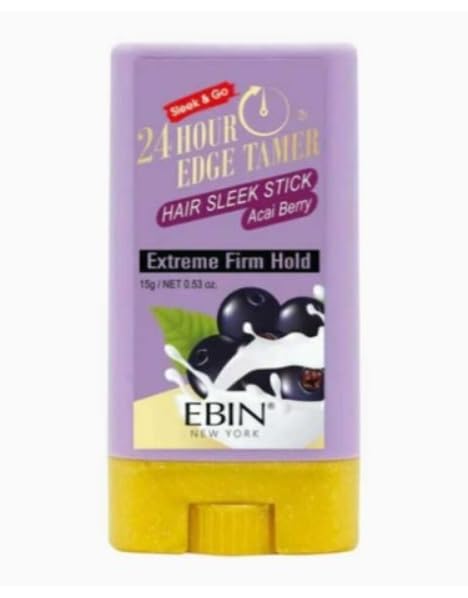 EBIN NEW YORK 24 Hour Edge Tamer Hair Sleek Stick (0.53oz/15g) - Acai Berry