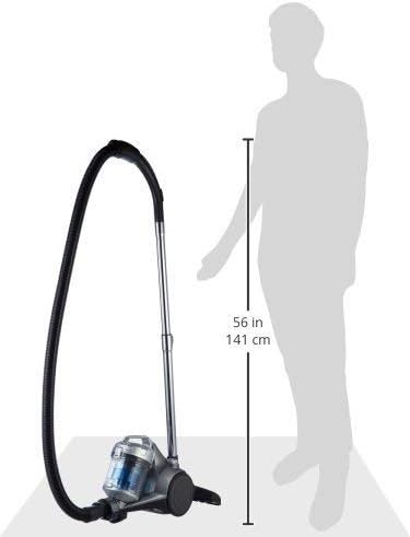 Potente aspirador de cilindro sin bolsa, para suelos duros y alfombras, filtro HEPA, compacto y ligero, 700 W, 1,5 l (UE), Negro — foto 8 de 8