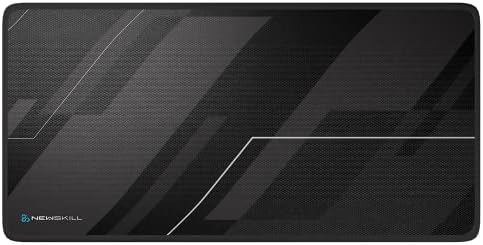 Artemis Alfombrilla Gaming XXL Tela Jacquard Base Antideslizante Borde Ribeteado Negra