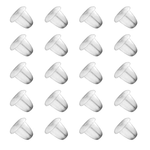 Earring Backings, Rubber Earring Backs for Stud Earrings for Women, Backs for Fish Hook Earrings (100 Pieces)