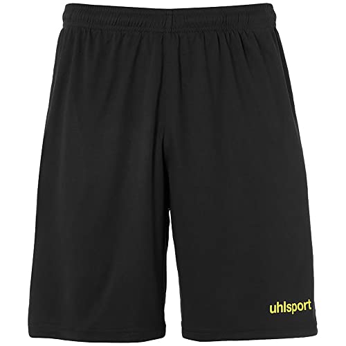 uhlsport - Pantaloncini da Bambino Center Basic, Senza Slip Interno, Bambini, 100334222, Giallo Fluo/Nero, 152