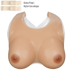 Vollence F Cup Strap on Silicone Breast Forms for