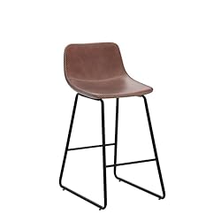 HeuGah Bar Stools Set of 4,Faux Leather Counter
