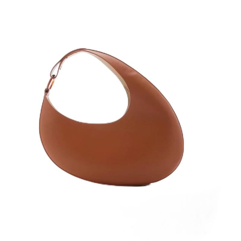 Half Moon Designer Shoulder Bag Tan Leather Hobo Style Half Moon Luxury Designer Bags for Women Handbags High Quality Personality Fashion Shoulder Bag