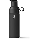 Ocean Bottle Go 17 oz | Stainless Steel Water Bottle | Reusable & Sustainable | Keeps Drinks Cold & Hot | Eco Friendly Gift (Obsidian Black)