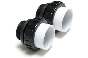 Swimables 2" Hi-Temp Union Compatible with All Pentair Whisperflo and Intelliflo Pumps for Inground Swimming Pool 21063-200-000-2" MIP x 2" Slip PVC - Made in USA - 2 Pack