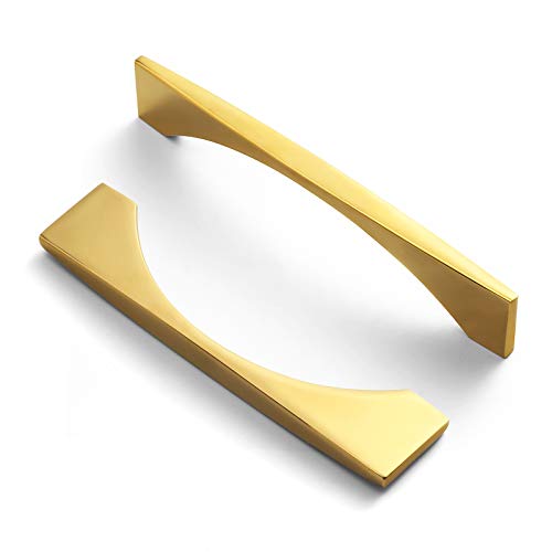 3.8'' Hole Center Modern Cabinet Pull Polished