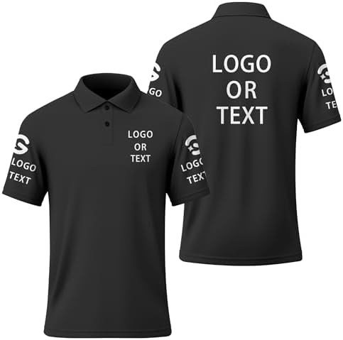 Amazon.com: Custom Polo Shirts for Men Personalized Shirt Golf 