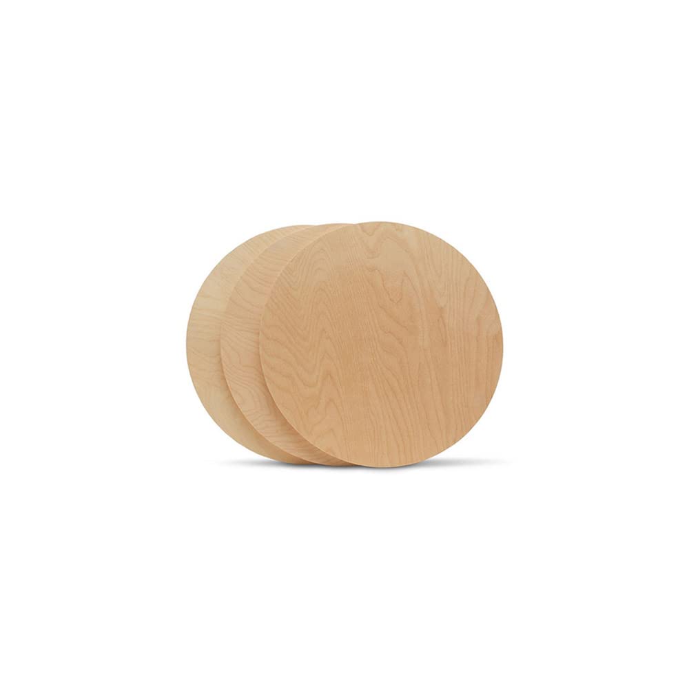 Wood Circle Disc 5 inch Diameter, 1/2 inch Thick, Birch Plywood, Pack of 1 Unfinished Round Wooden Circles for Crafts by Woodpeckers