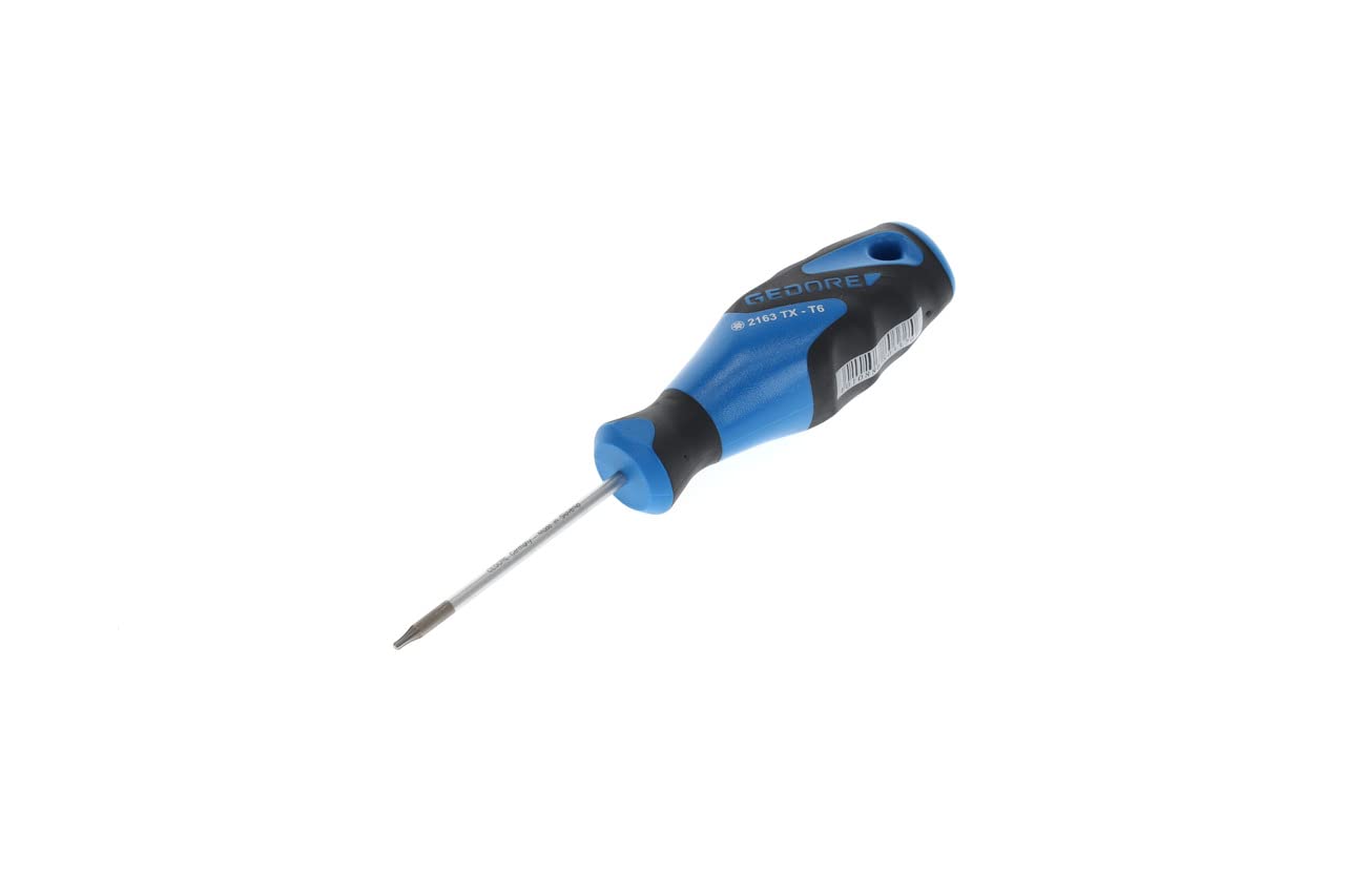 GEDORE Screwdriver Torx T6, Screwdriver, 3-component handle, length 145 mm, Tool, 2163 TX T6, Steel — image 1