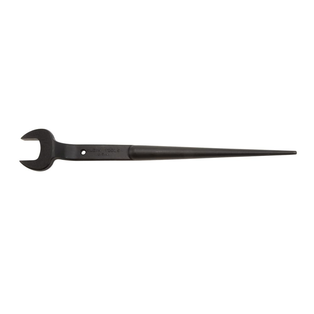 KLEIN TOOLS 3212TT Construction Spud Wrench with Tether Hole, Made in USA, 1-1/4-Inch Nominal Opening, 3/4-Inch Bolt for US Heavy Nut
