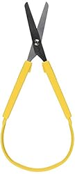 School Smart Loop Scissors, 8 Inches, Yellow,84838
