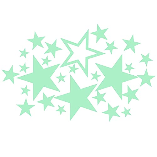 Wall Stickers Glow in The Dark. Vinyl Decorative Stars. Sky Stars Stickers fluorescents. Blades Bright Room Decor, boy, Girl, Child and Baby. — image 1