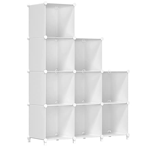 FUNLAX Cube Storage Shelf, 9 Storage Cubes Closet