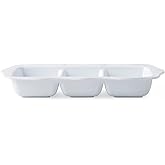 Juliska Berry & Thread Melamine 3-Section Server - Whitewash
