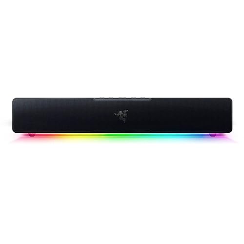 Razer Leviathan V2 X PC Soundbar with Full-Range Drivers - Compact Design - Chroma RGB - USB Type C Power and Audio Delivery - Bluetooth 5.0 - for PC, Laptop, Smartphones, Tablets & Nintendo Switch