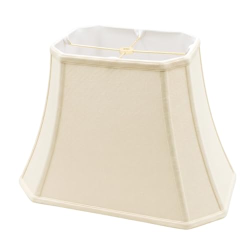 Royal Designs, Inc. BSO-710-12LNEG Rectangle Cut Corner Basic Lamp Shade, (5x6.…