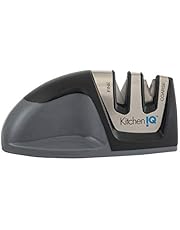 KitchenIQ 0009, Black 50009 Edge Grip 2 Stage Knife Sharpener, Manual