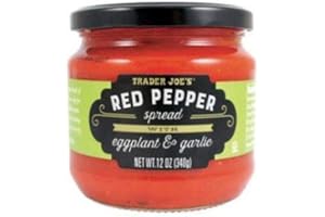 TJ'S Trader Joe's Red Pepper Spread with Eggplant and Garlic NET WT. 12 OZ (340g)