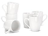 MIWARE 11 Ounce Porcelain Mugs, Set of 6, Tea and