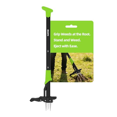 Garvee 40" Long Handle Stand Up Weed Puller - 4-Claw with Ejector Gardening Han…