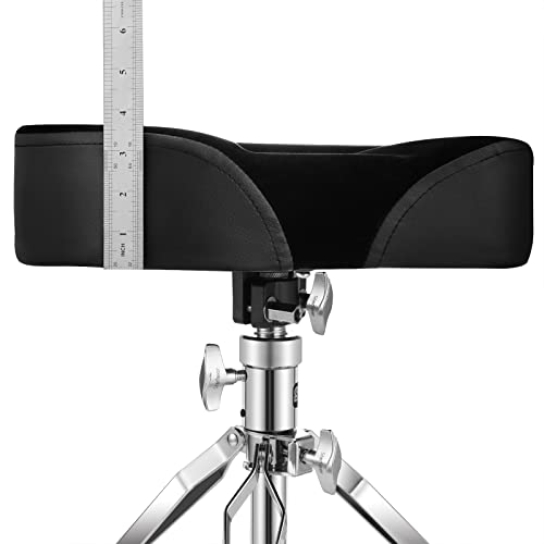 Starfavor Drum Throne Height Adjustable Saddle Drum Seat, Drum Stool