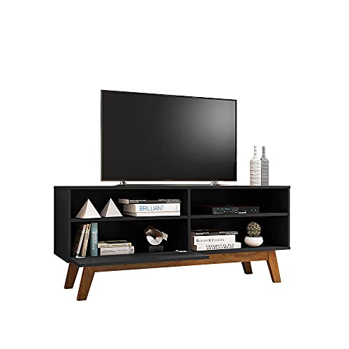 SweetHome Joy MidCentury Modern TV Stand One Door for TVs up to 55
