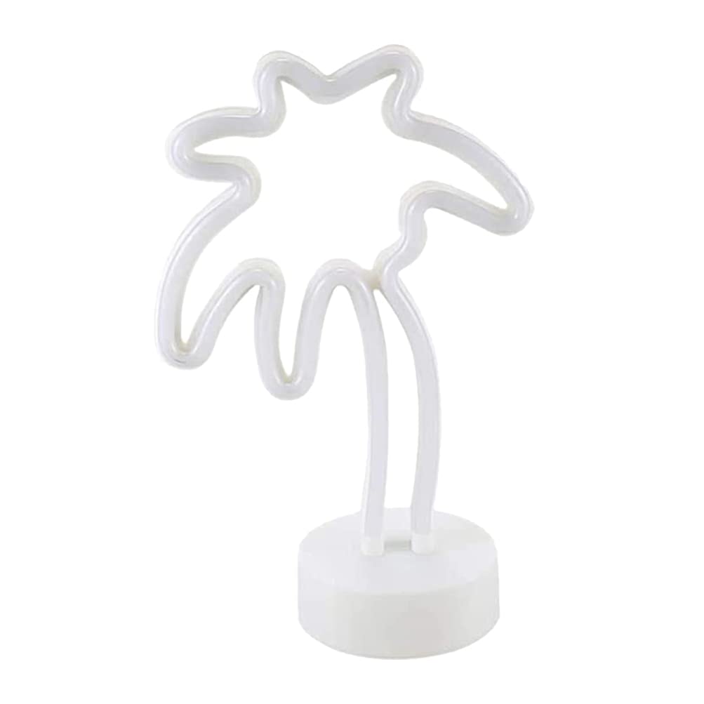 Uonlytech Palm Tree Light Sign LED Palm Tree Sign Palm Tree Neon LED Tabletop Decor for Party Supplies Table Bedroom