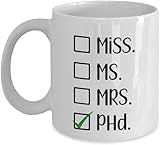 Miss Ms Mrs Phd Achievement Present,doctor Coffee