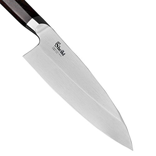 Sheikt Cutlery 7 Inches Deba Knife Japanese Sushi Chef Knives German