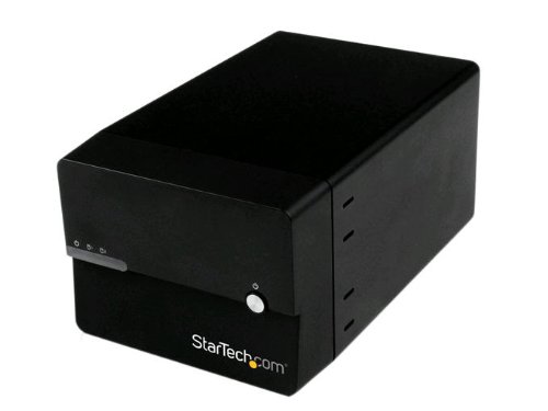 StarTech USB 3.0 eSATA Dual 3.5 SATA III Hard Drive RAID Enclosure with UASP and Fan - Black