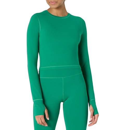 Amazon Essentials Women's Active FormFlex Buttery Soft Slim Fit Crop Layering W…