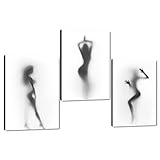 3 Pcs Black and White Wall Art for Large Living