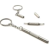 Unisex 3in1 Eyeglass Screwdriver Sunglass Watch Repair Kit with Keychain - 5 Pieces 2724318568851