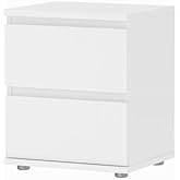 Tvilum 2 Drawer Bedroom Nighstand, White