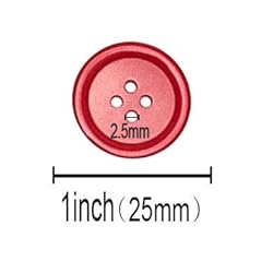 Libiline 100pcs Resin Button Solid Color 4Holes